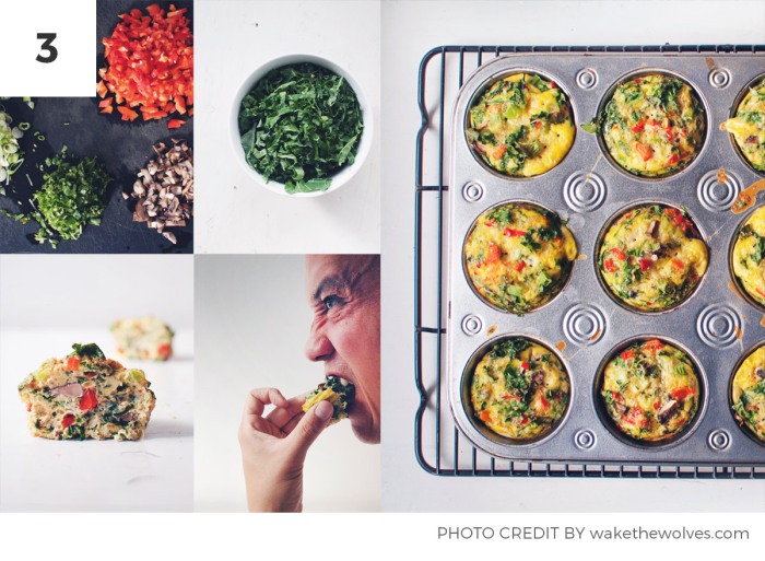 Kale Recipes for Weight Loss - Kale and Egg Muffins
