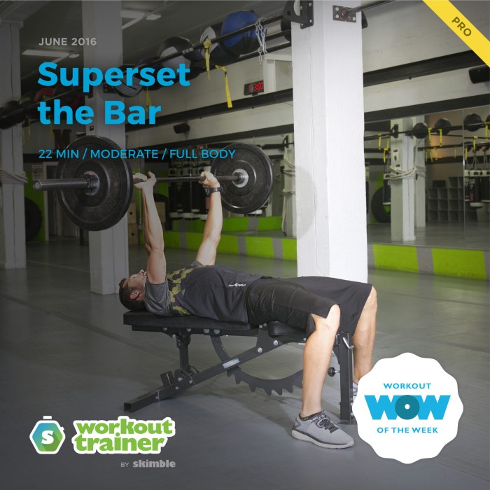Skimble's Pro Workout of the Week: Superset the Bar
