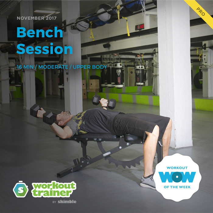 Workout Trainer by Skimble: Pro Workout of the Week: Bench Session
