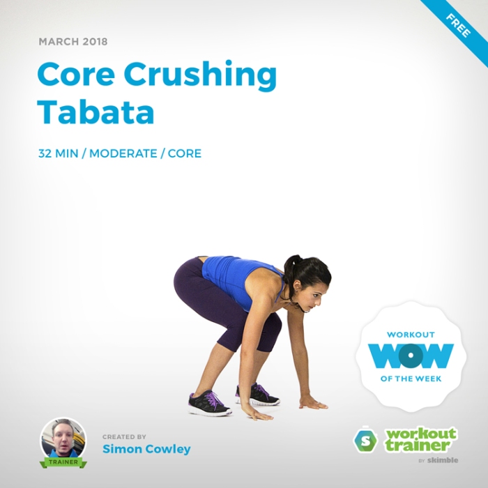 Workout Trainer by Skimble: Free Workout of the Week: Core Crushing Tabata by Simon Cowley