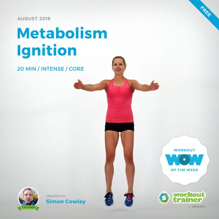 Workout Trainer by Skimble: Free Workout of the Week: Metabolism Ignition by Simon Cowley