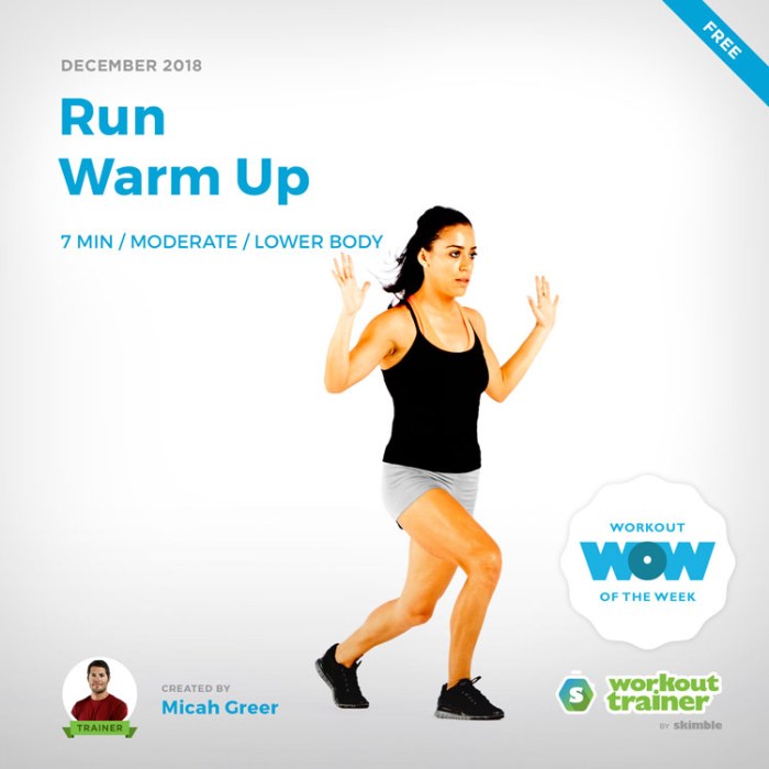 Workout Trainer by Skimble: Free Workout of the Week: Run Warm Up by Micah Greer