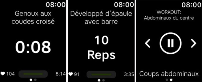 Workout Trainer launches in French: Les Entraînements