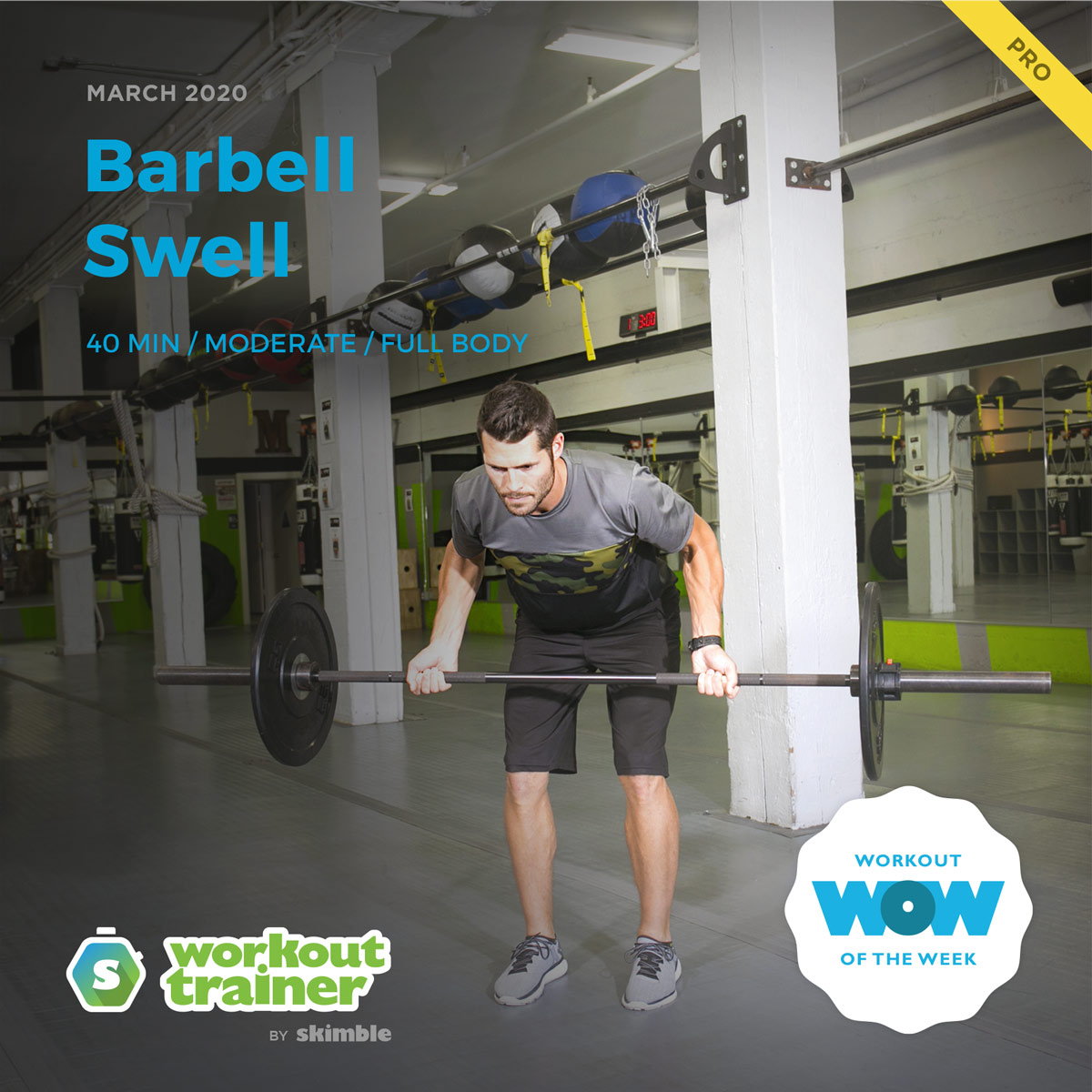 Workout Trainer by Skimble: Pro Workout of the Week: Barbell Swell