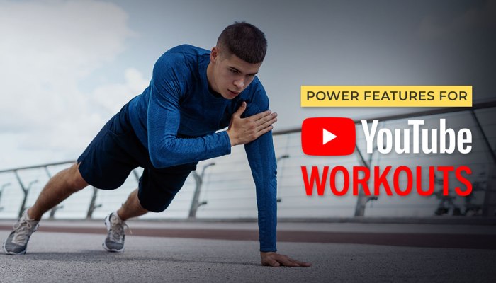 Workout Trainer by Skimble: Power Features for YouTube Workouts
